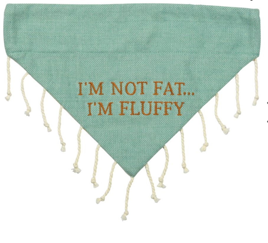 Slip-Over Collar Dog Bandana on crumb duty