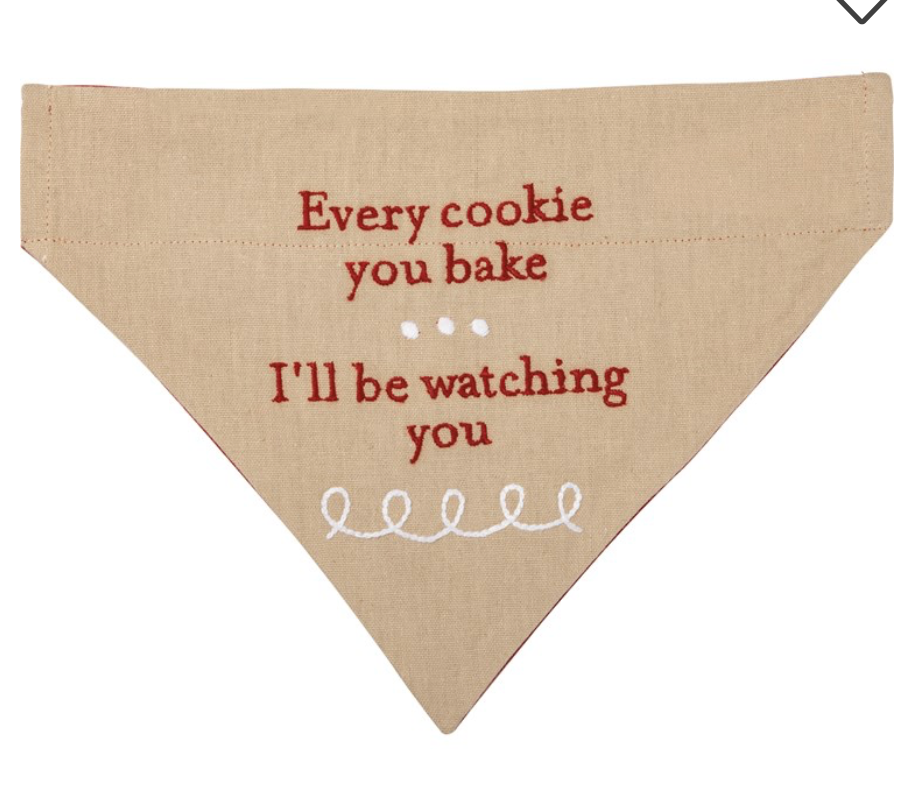 Slip-Over Collar Dog Bandana cookie tester