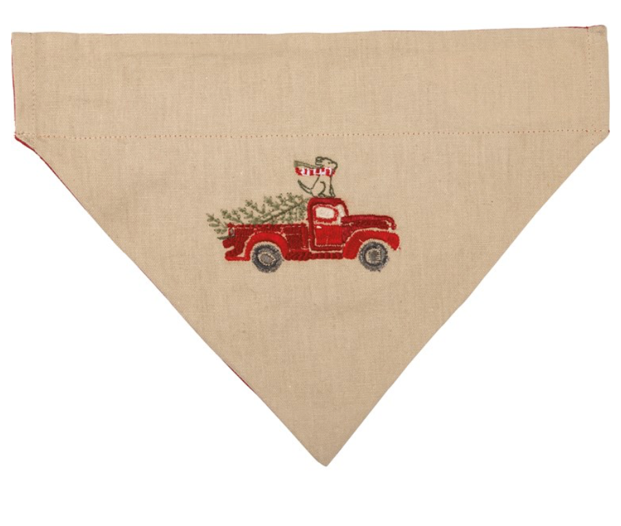 Slip-Over Collar Dog Bandana Santas little helper