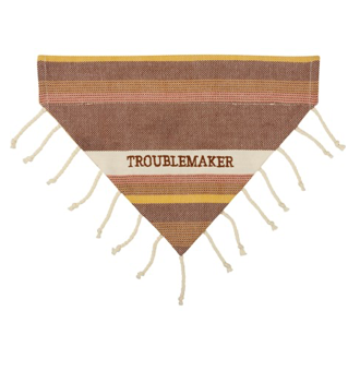 Slip-Over Collar Dog Bandana troublemaker