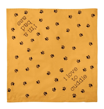 tie bandana I'm a bad ass/I love to cuddle
