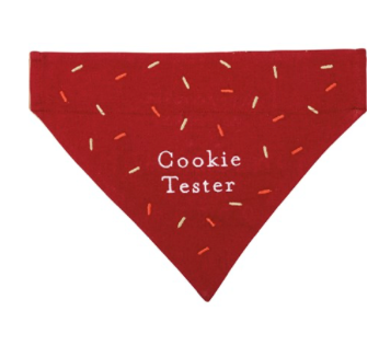 Slip-Over Collar Dog Bandana cookie tester