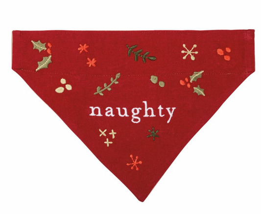 slide on bandana naughty/nice